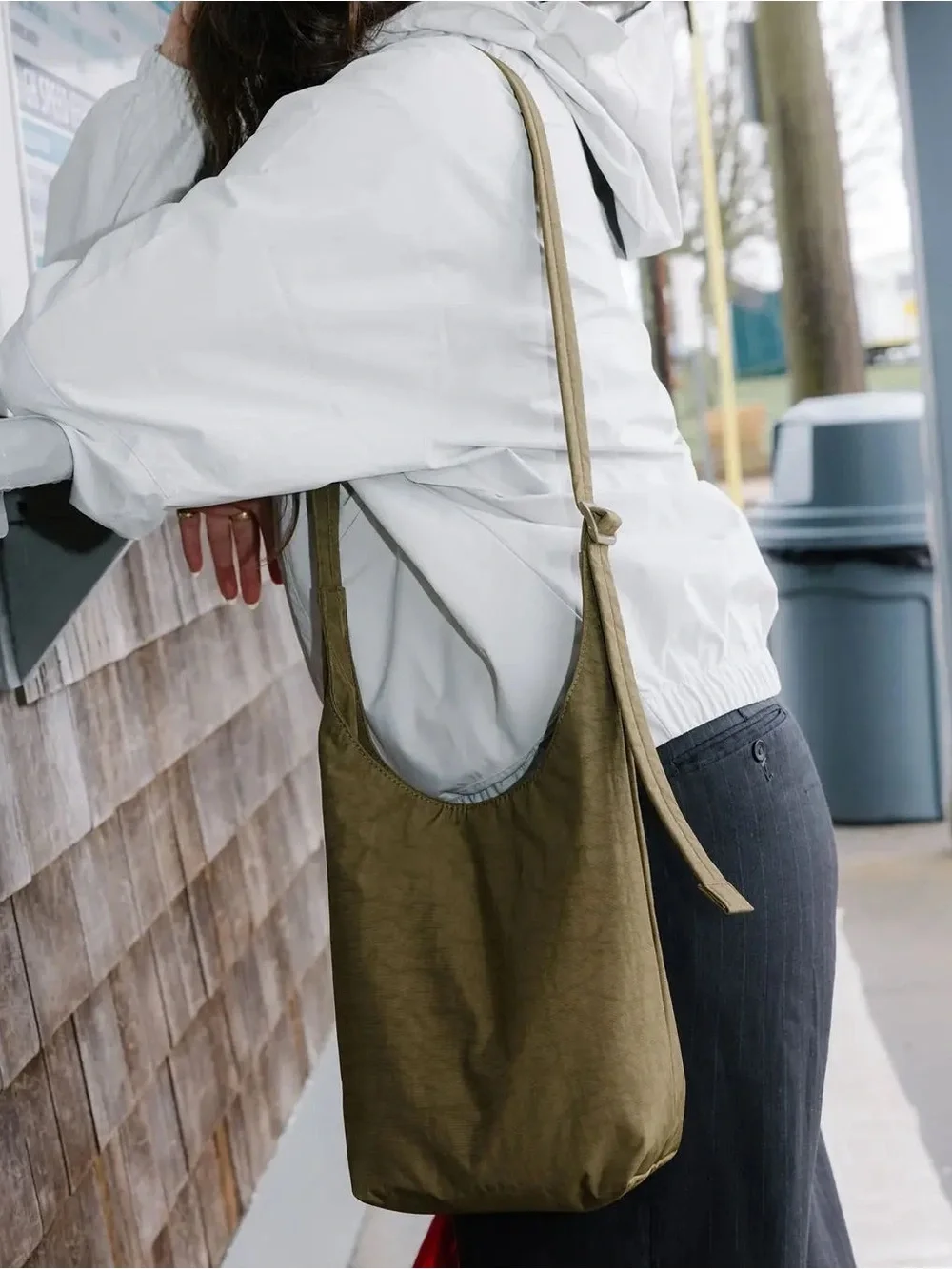 NWOT Baggu Small Nylon Sling in Seaweed
